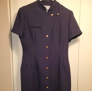 Jessica Howard Petite Navy Dress
